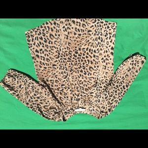 Ann Taylor Animal Print 3/4 Sleeve Blouse